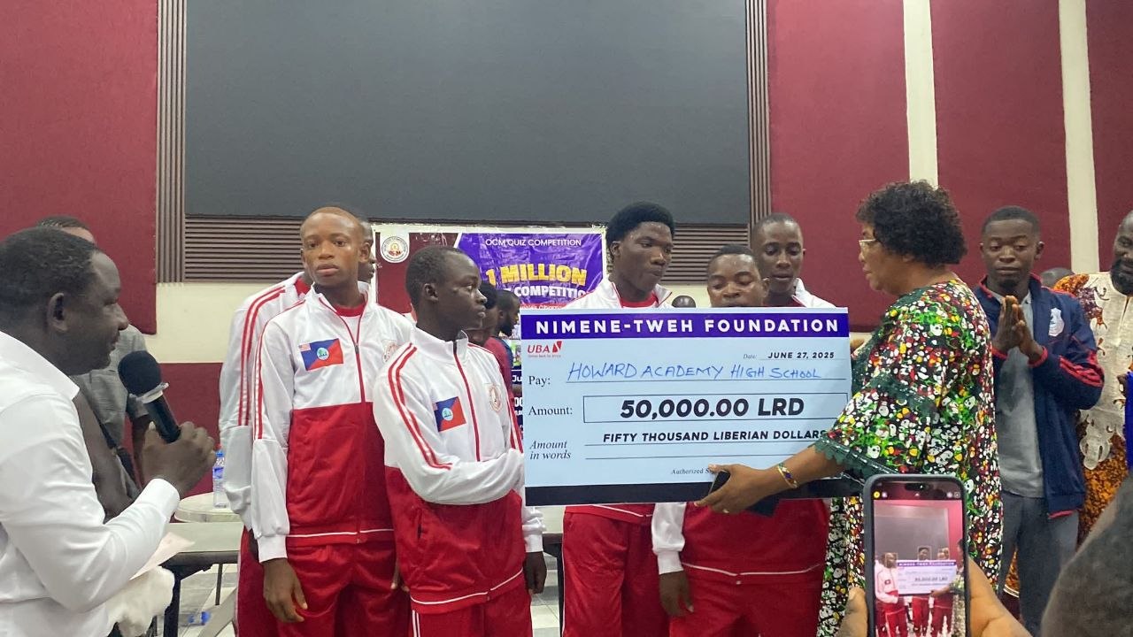 Quiz award ceremony at Howard Academy