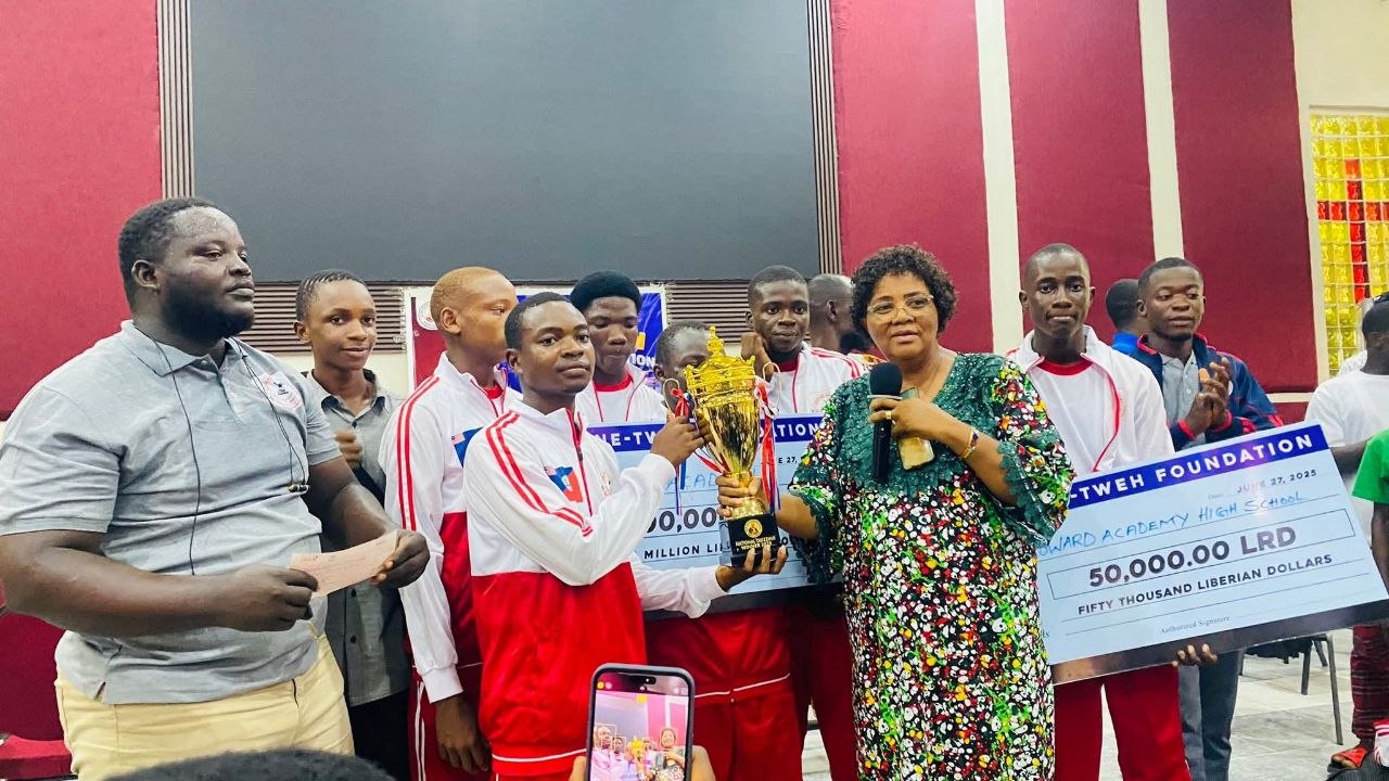 Academic trophy presentation